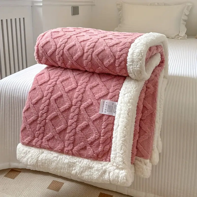 Sherpa Snuggle Blanket, Reversable Sherpa Throw Blanket