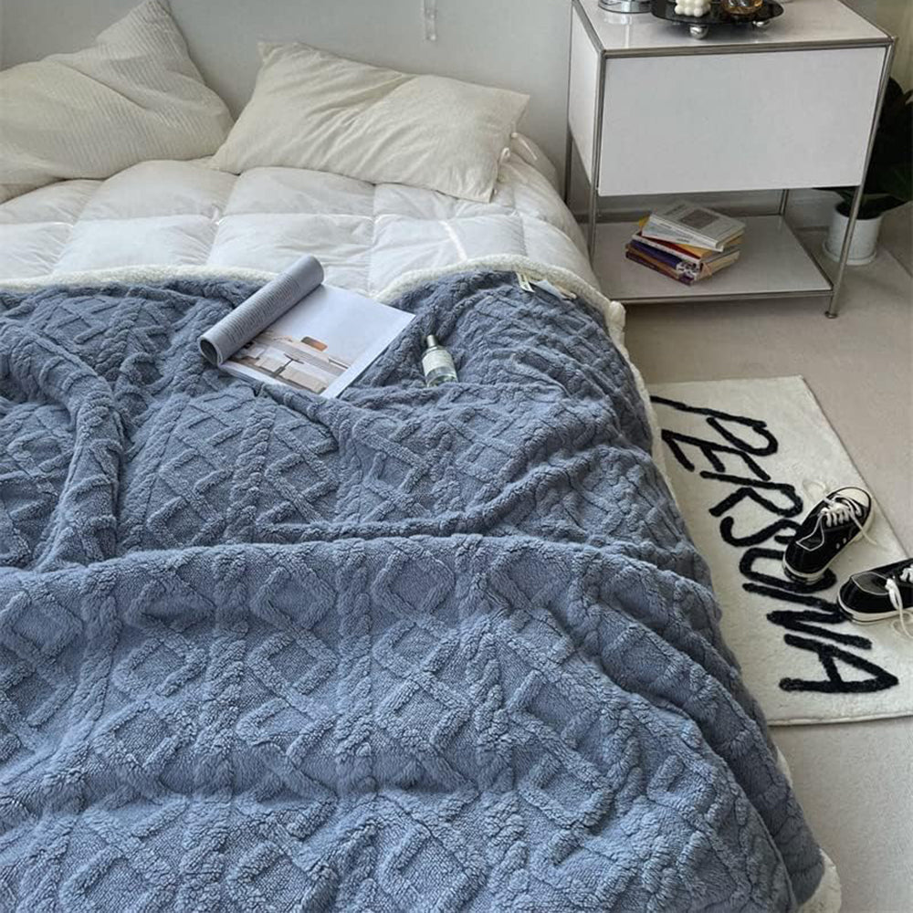 Sherpa Snuggle Blanket, Reversable Sherpa Throw Blanket