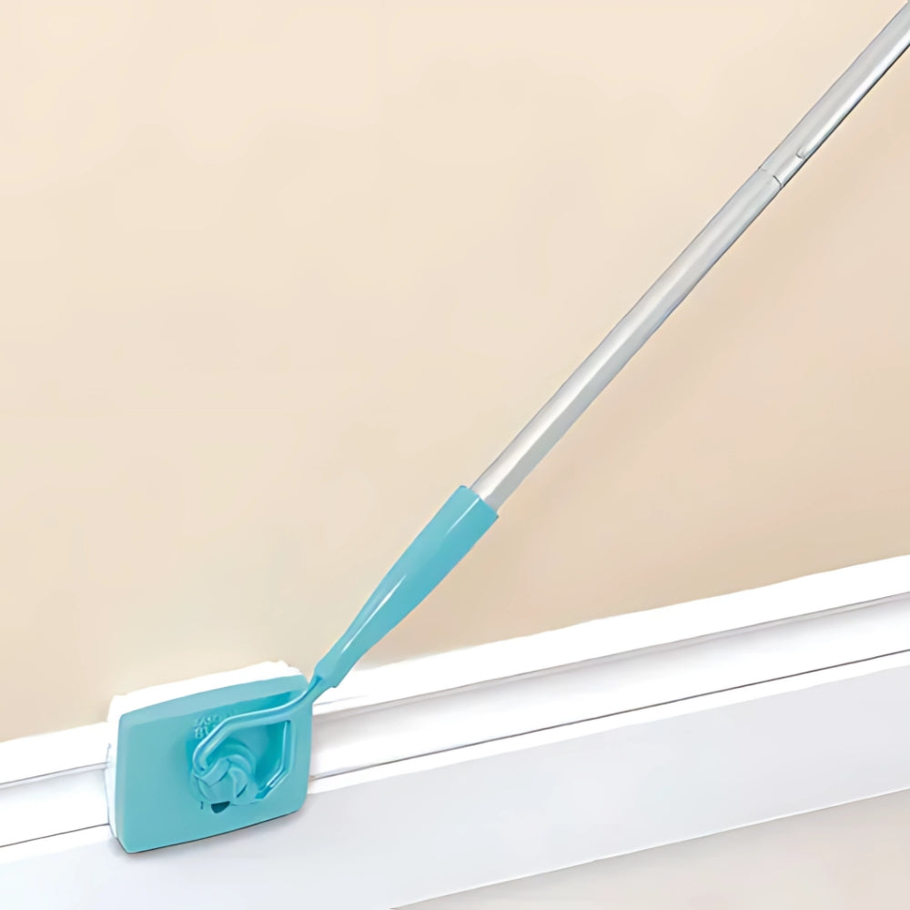 Baseboard Cleaner Mop with Handle and Pad for Wet and Dry Use