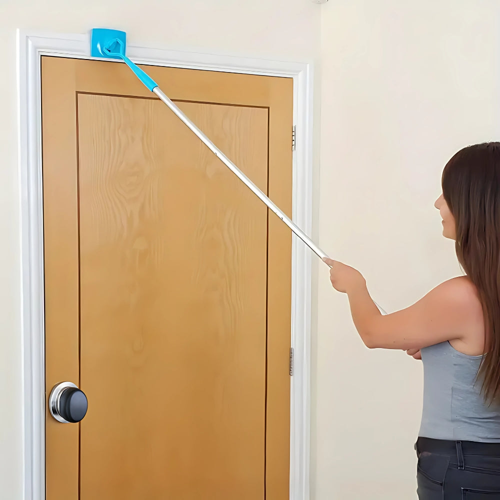 Baseboard Cleaner Mop with Handle and Pad for Wet and Dry Use