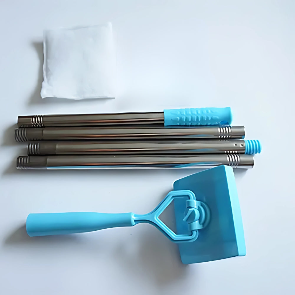 Baseboard Cleaner Mop with Handle and Pad for Wet and Dry Use