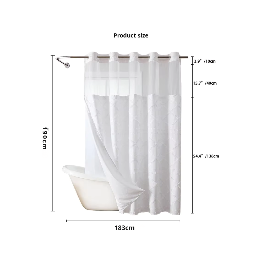 Hookless Shower Curtain