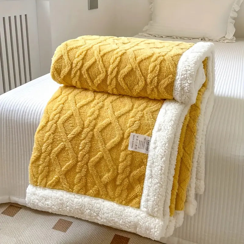 Sherpa Snuggle Blanket, Reversable Sherpa Throw Blanket