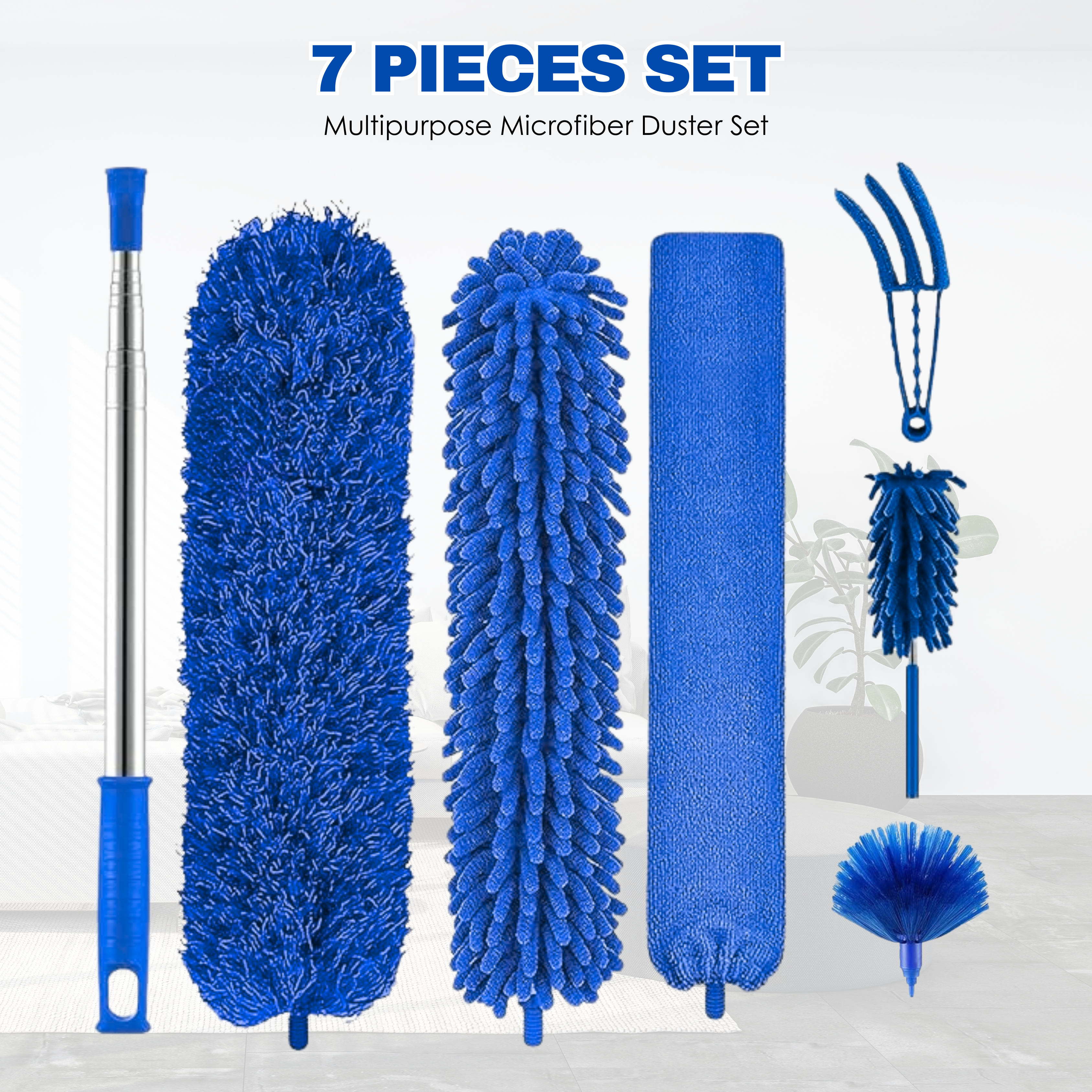 Multipurpose Microfiber Duster Set