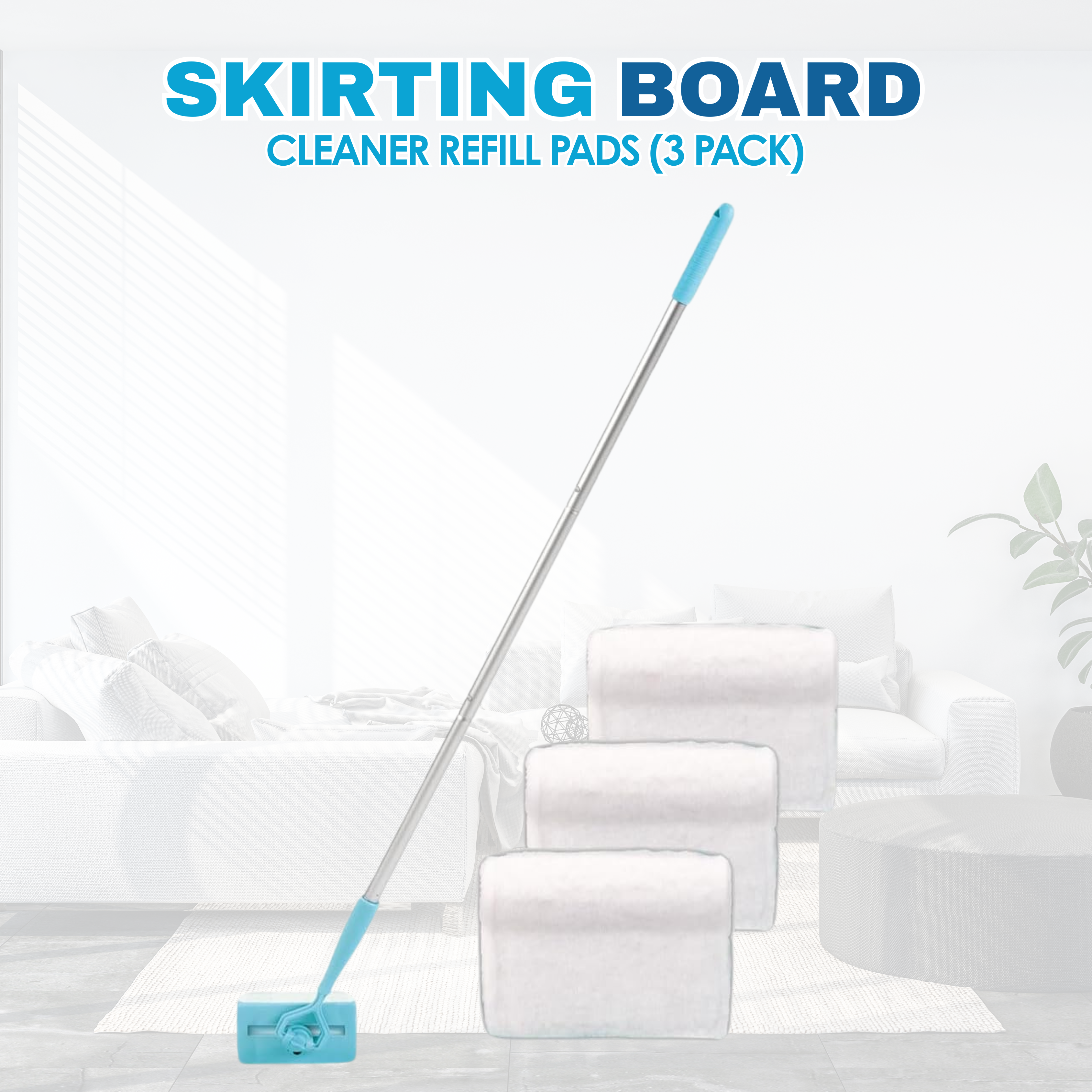 Skirting Board Cleaner (Includes 2x Cloths)