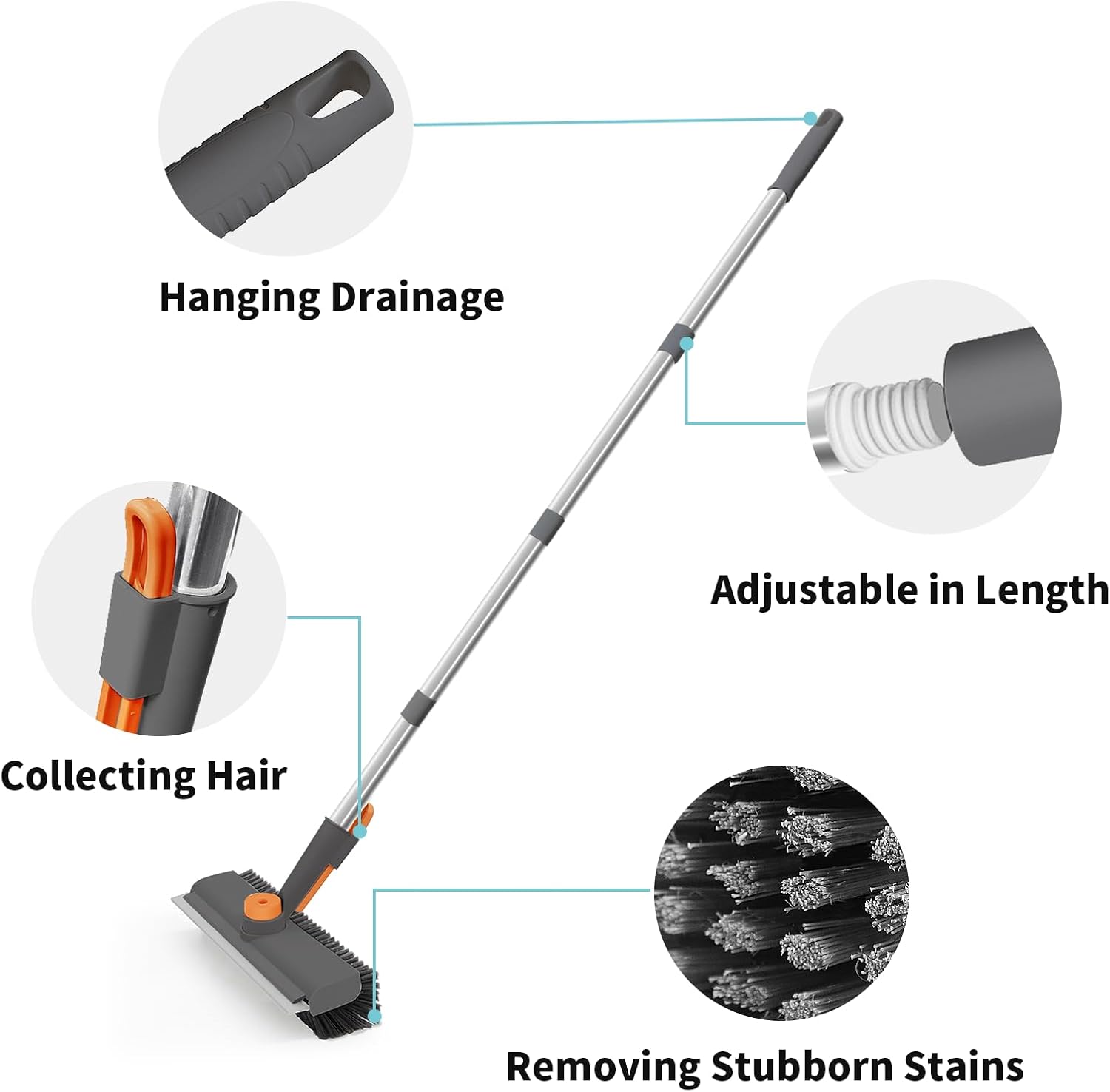 3-in-1 Floor Scrub Brush