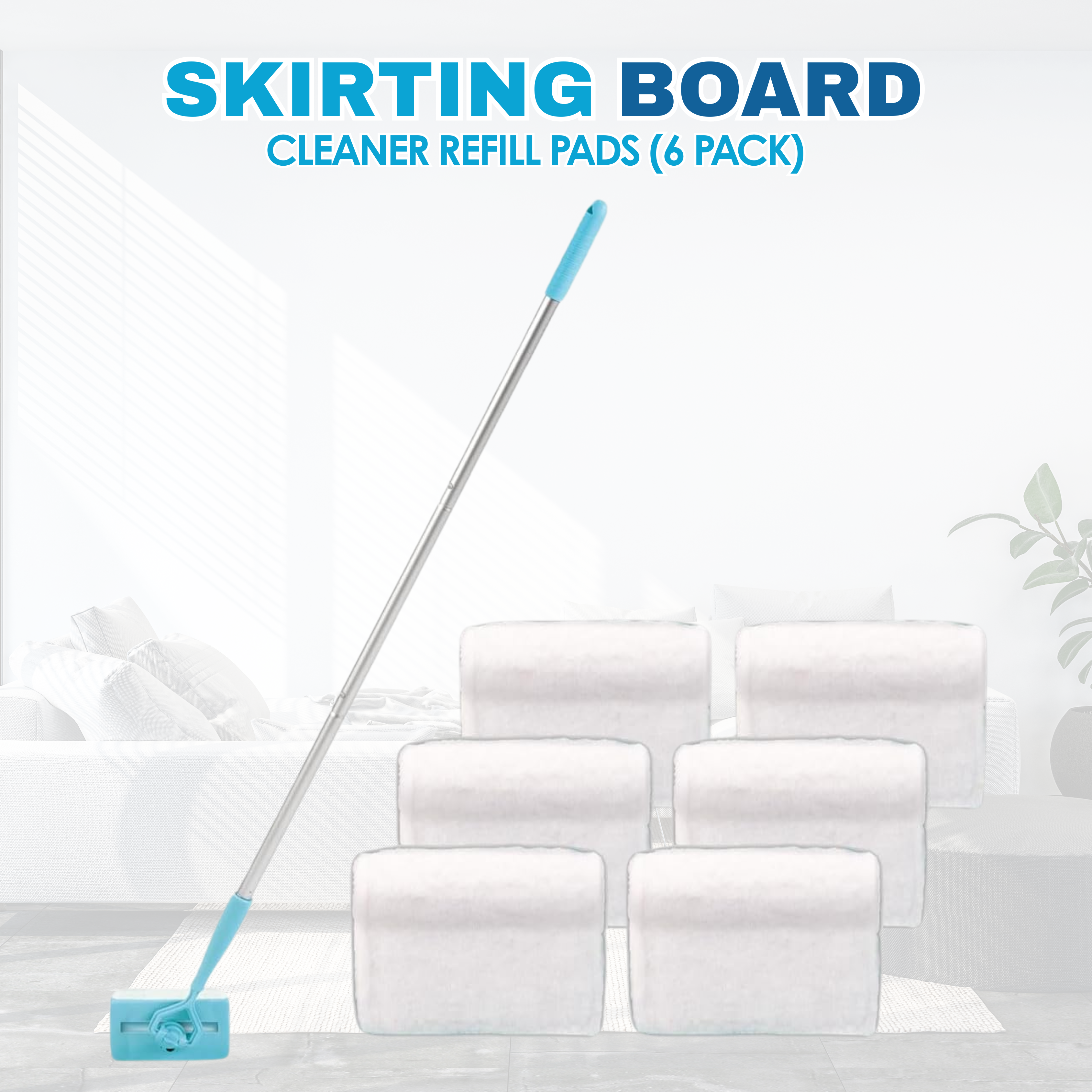 Skirting Board Cleaner (Includes 2x Cloths)