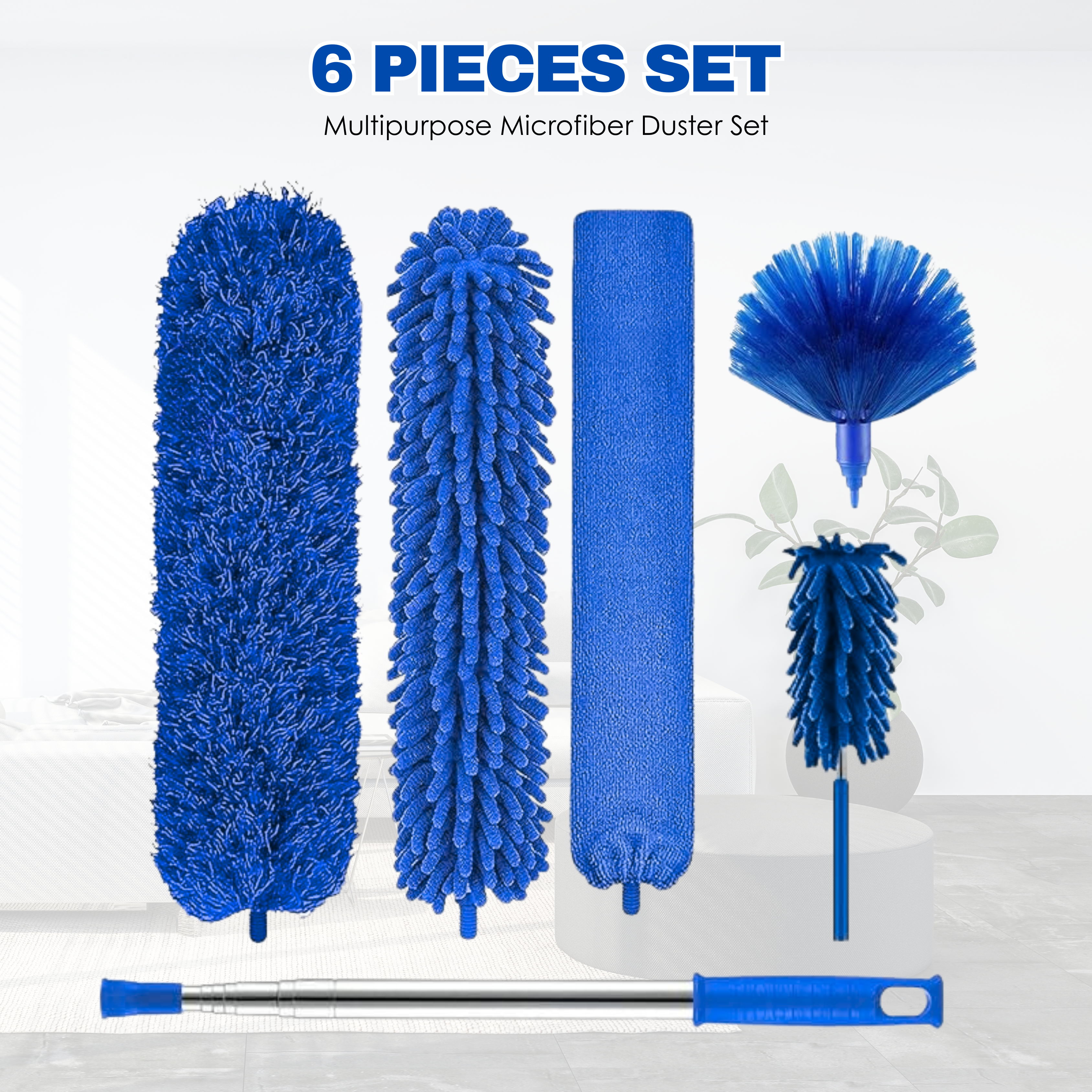 Multipurpose Microfiber Duster Set