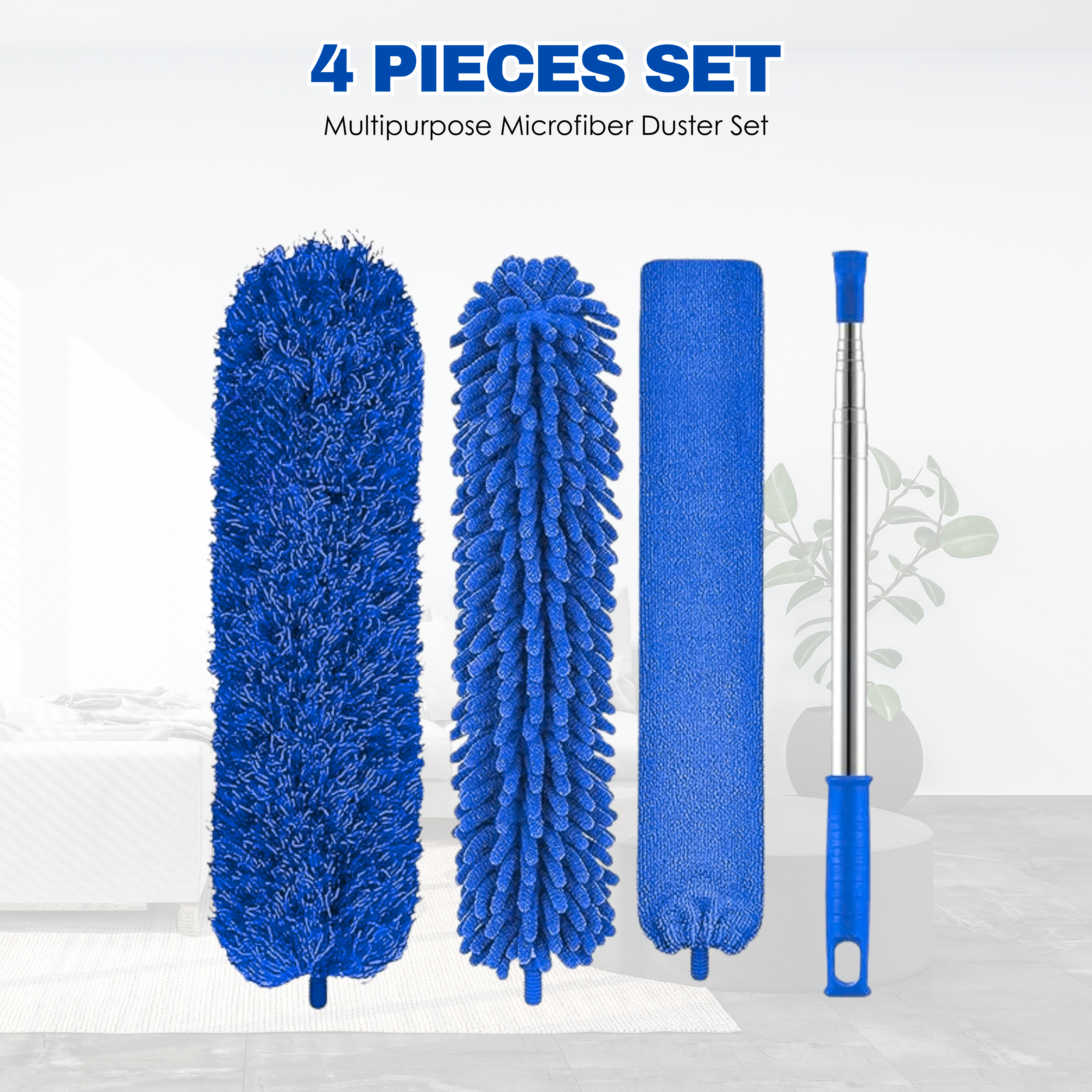 Multipurpose Microfiber Duster Set