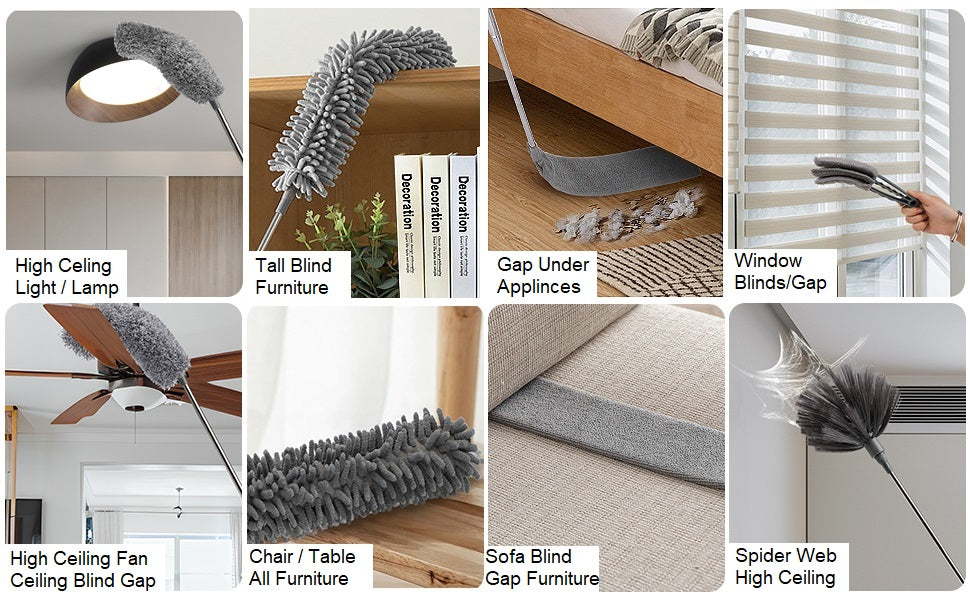 Multipurpose Microfiber Duster Set