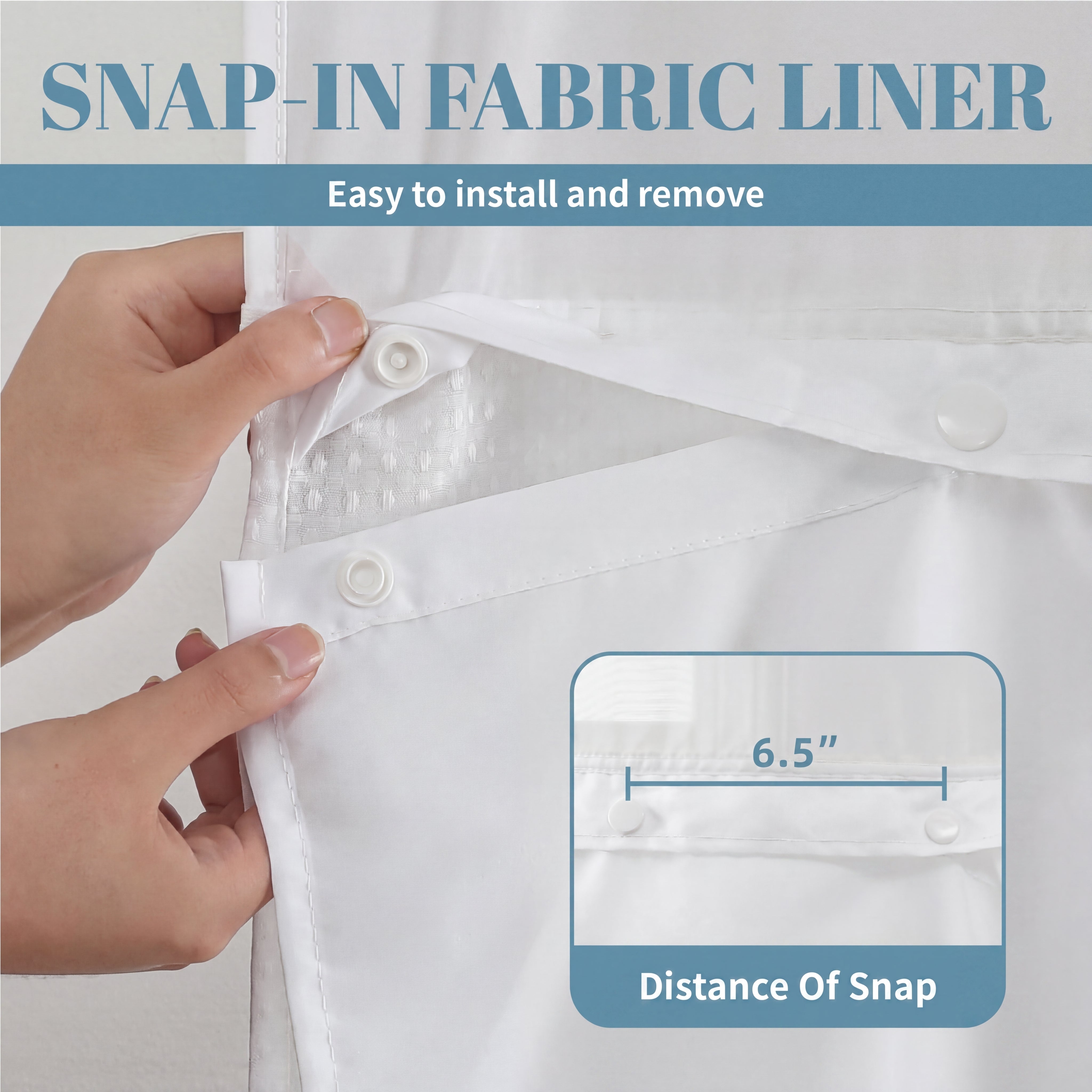 Hookless Shower Curtain