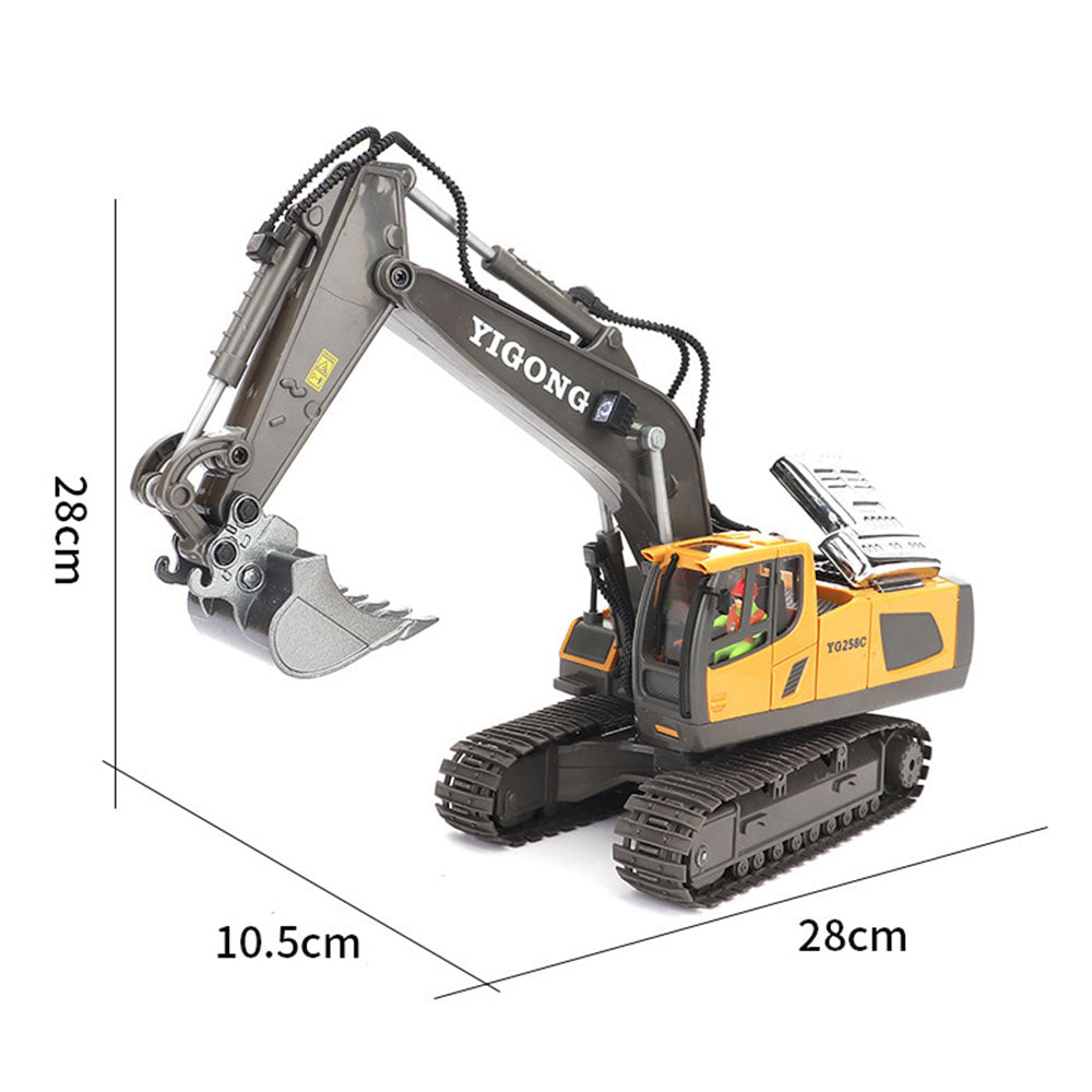RC digger toy comparable to 
 - Precision RC Mighty Machinery and ConstructPro Remote Control toys.Alloy Remote Control Excavator Simulation Electric Engineering Vehicle_15