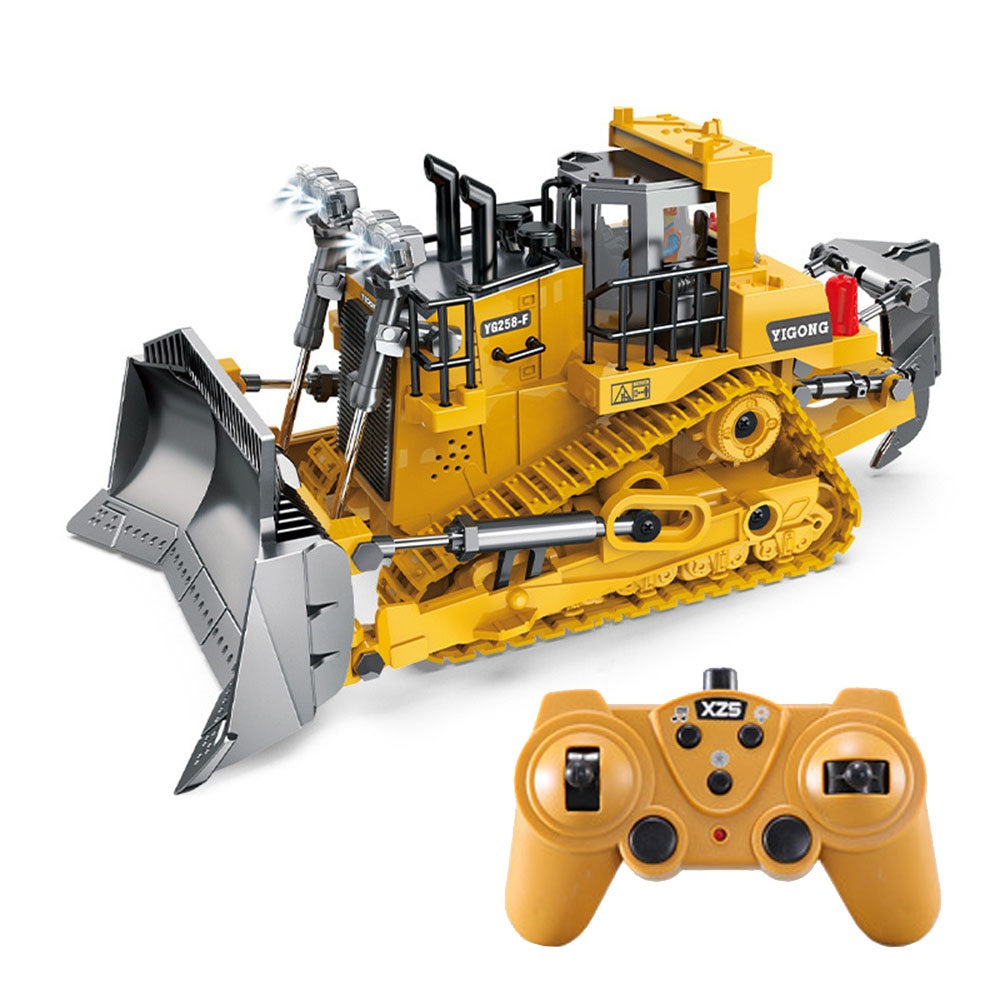 RC digger toy comparable to 
 - Precision RC Mighty Machinery and ConstructPro Remote Control toys.Alloy Remote Control Excavator Simulation Electric Engineering Vehicle_5