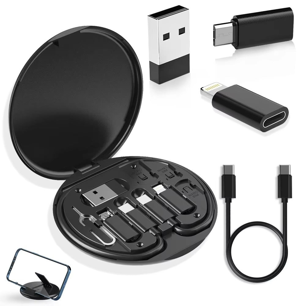 60W Multi Function Type C Fast Charging Cable with OTG and Storage Box