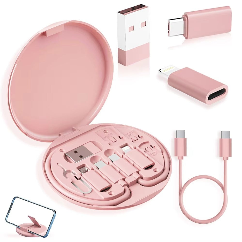 60W Multi Function Type C Fast Charging Cable with OTG and Storage Box