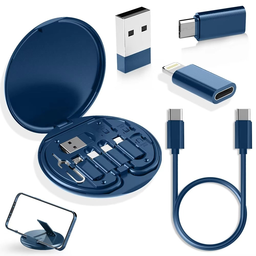60W Multi Function Type C Fast Charging Cable with OTG and Storage Box