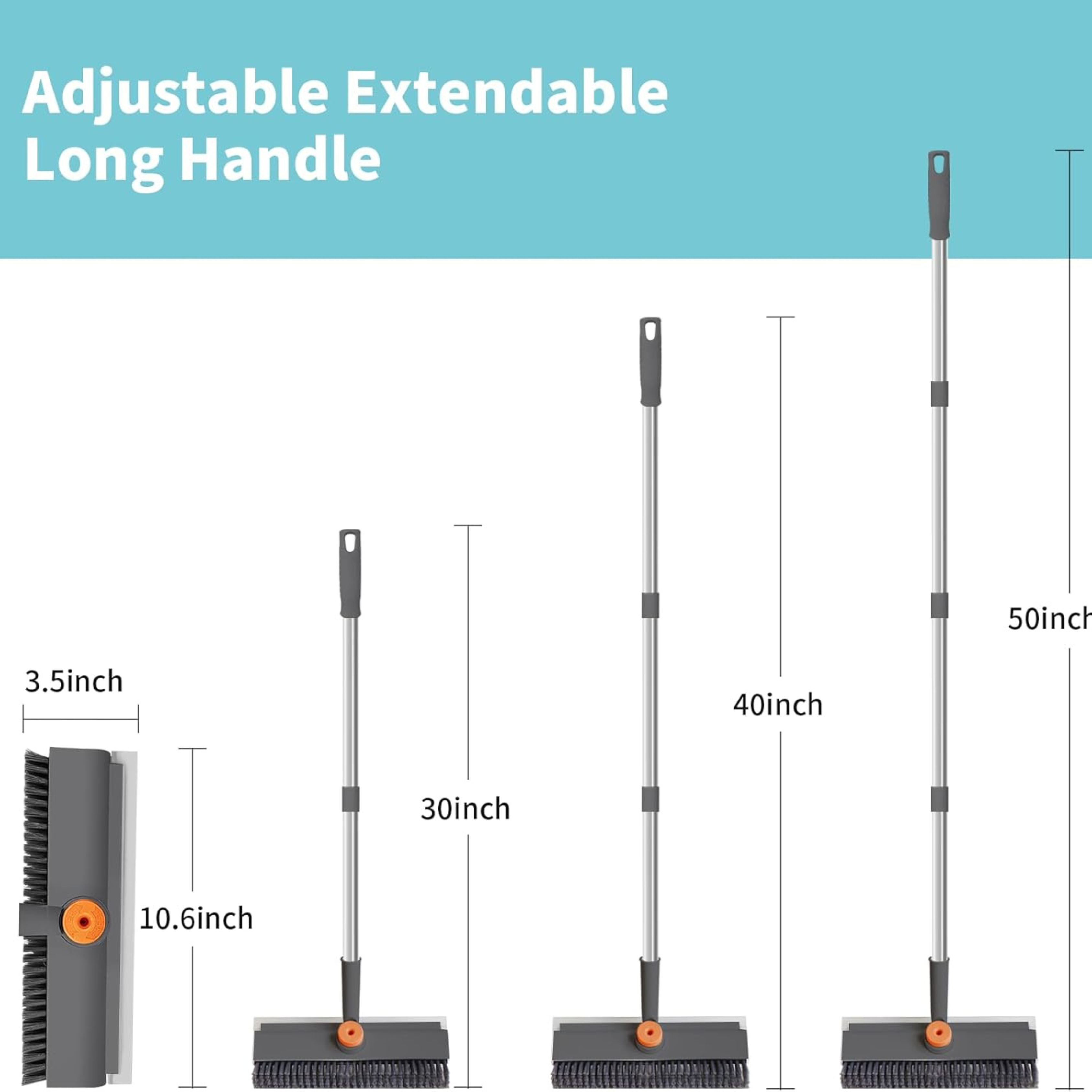 3-in-1 Floor Scrub Brush