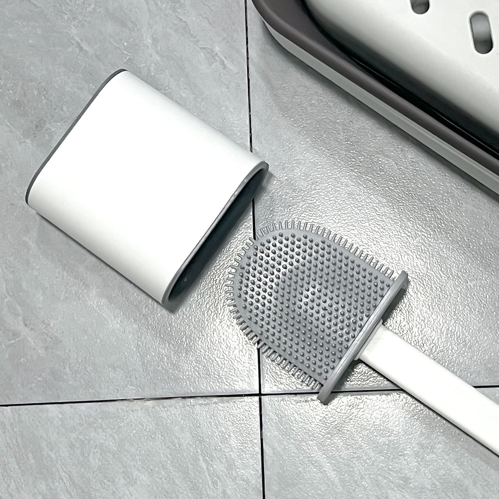 Flexible silicone toilet brush, flexi scrub, toilet brush