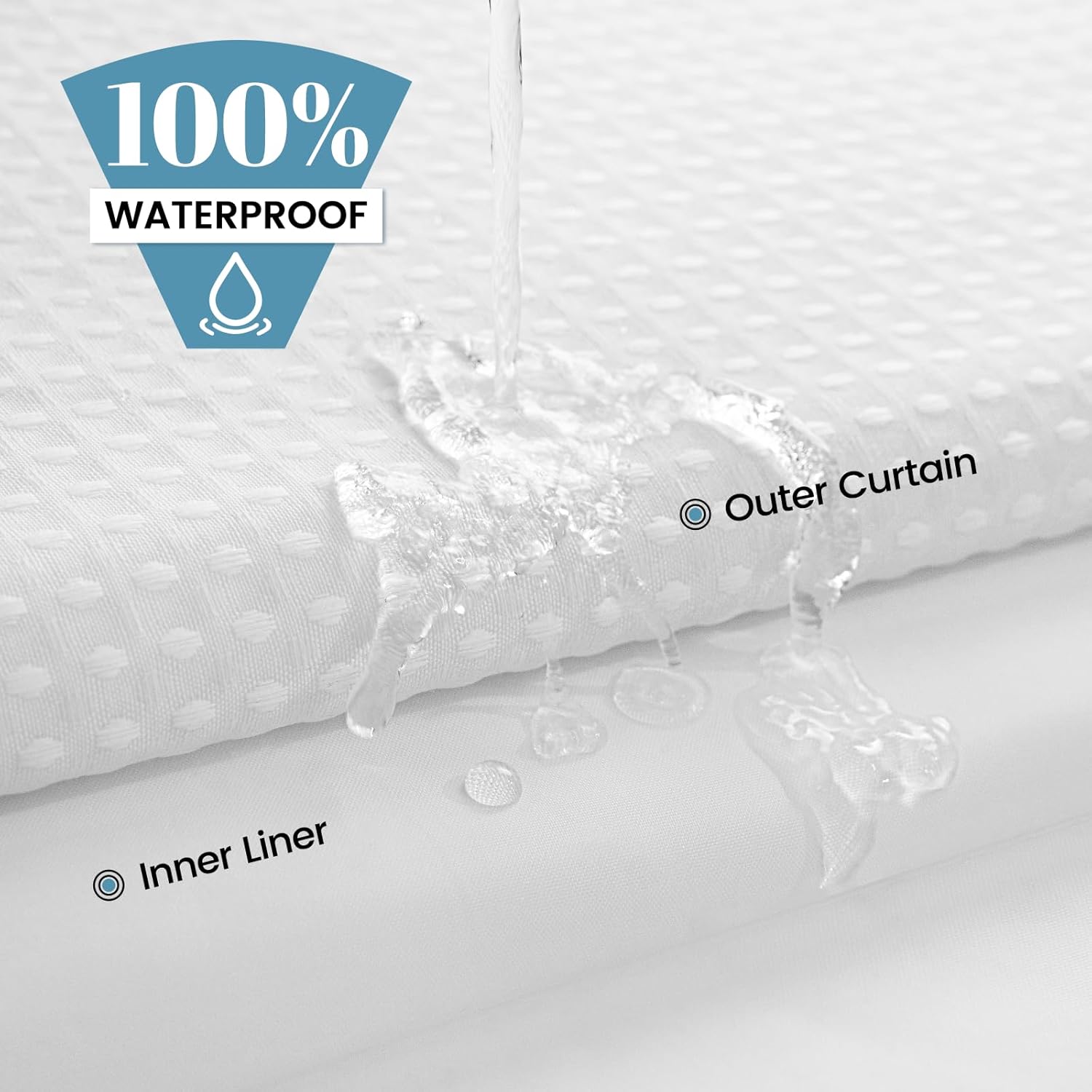 Hookless Shower Curtain