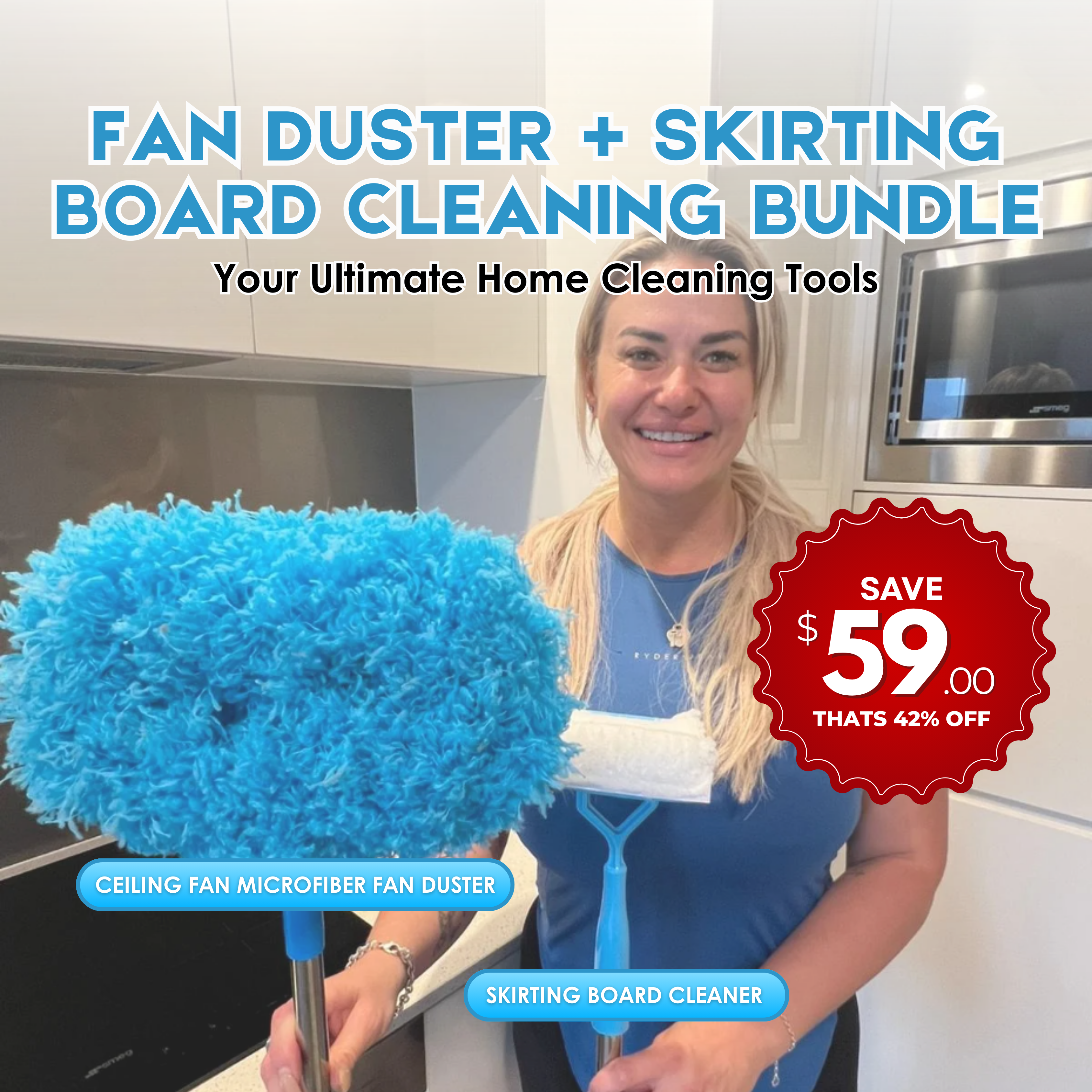 Fan Duster + Skirting Board Cleaning Bundle